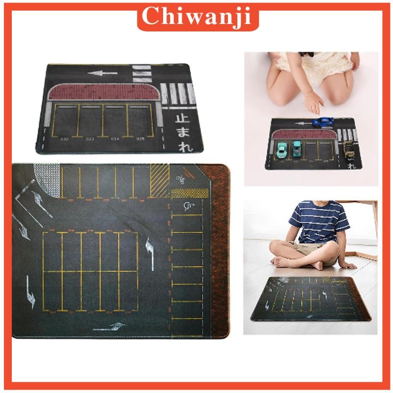 [เท่าไหร่] 1/64 Scale Parking Lot Mini Diecast Garage Nonslip Car Scene Mat Model Vehicle Parking Mo
