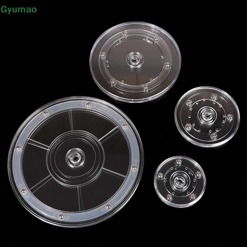 [Gyu] จานเสียงอะคริลิคใส 360 หมุนขาตั้งจอแสดงผลฐานกลมเครื่องประดับขี้เกียจตกแต่งแผ่นหมุนฮาร์ดแวร์เฟอร์นิเจอร์ TH