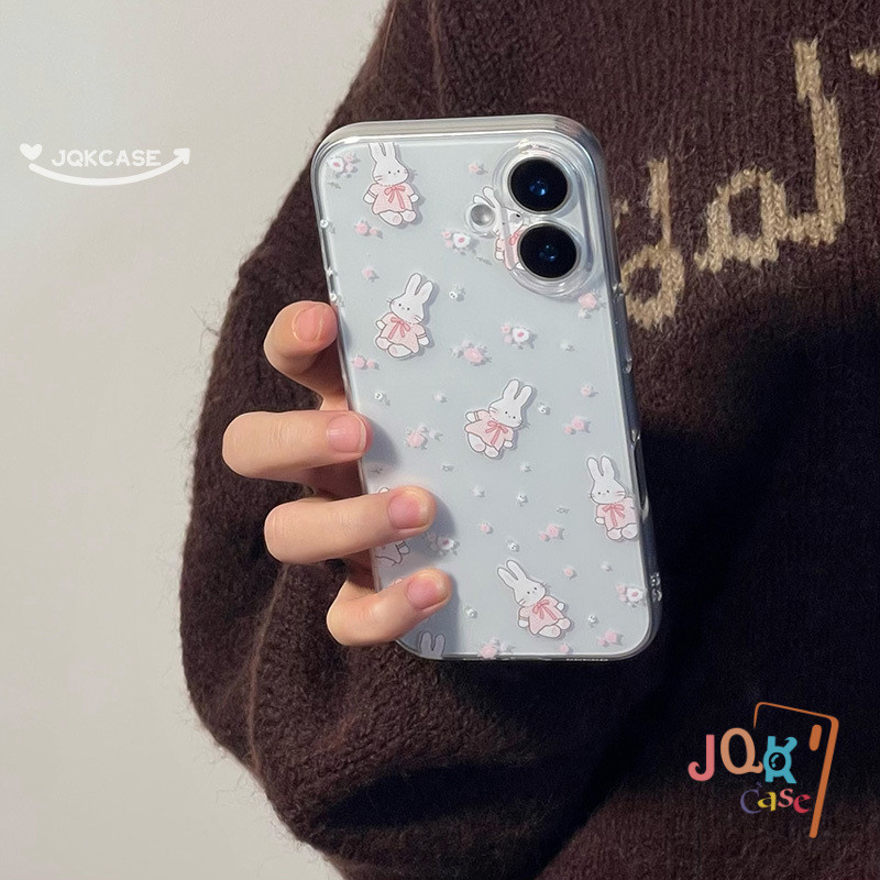 กระต่าย การ์ตูน เคสไอโฟน11 สำหรับ IPhone 12 XR 13 16 15 14 11 Pro Max XR X XS 7Plus 8Plus Max 7 8 15 Plus SE เคส