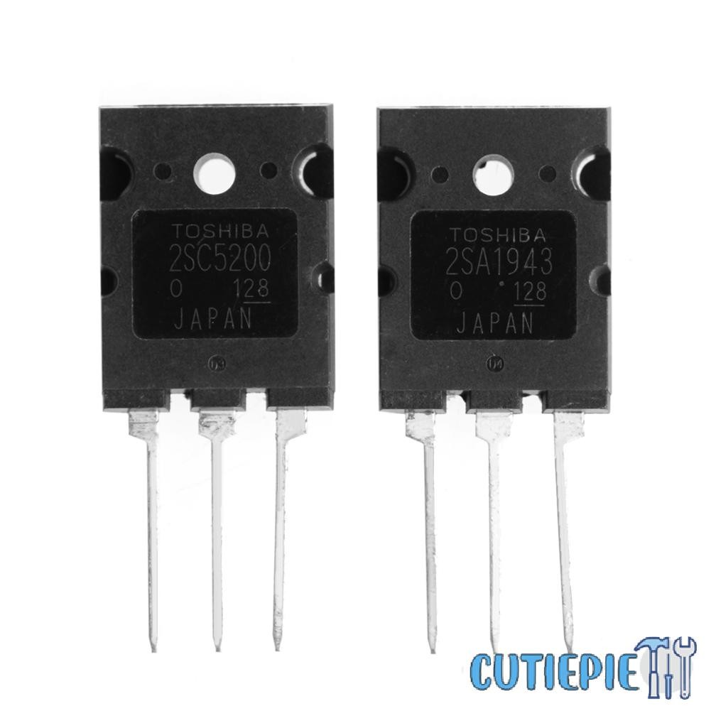 Cutiepie 1 คู่ A1943 C5200 2SA1943 2SC5200 หลอด เพาเวอร์แอมป์