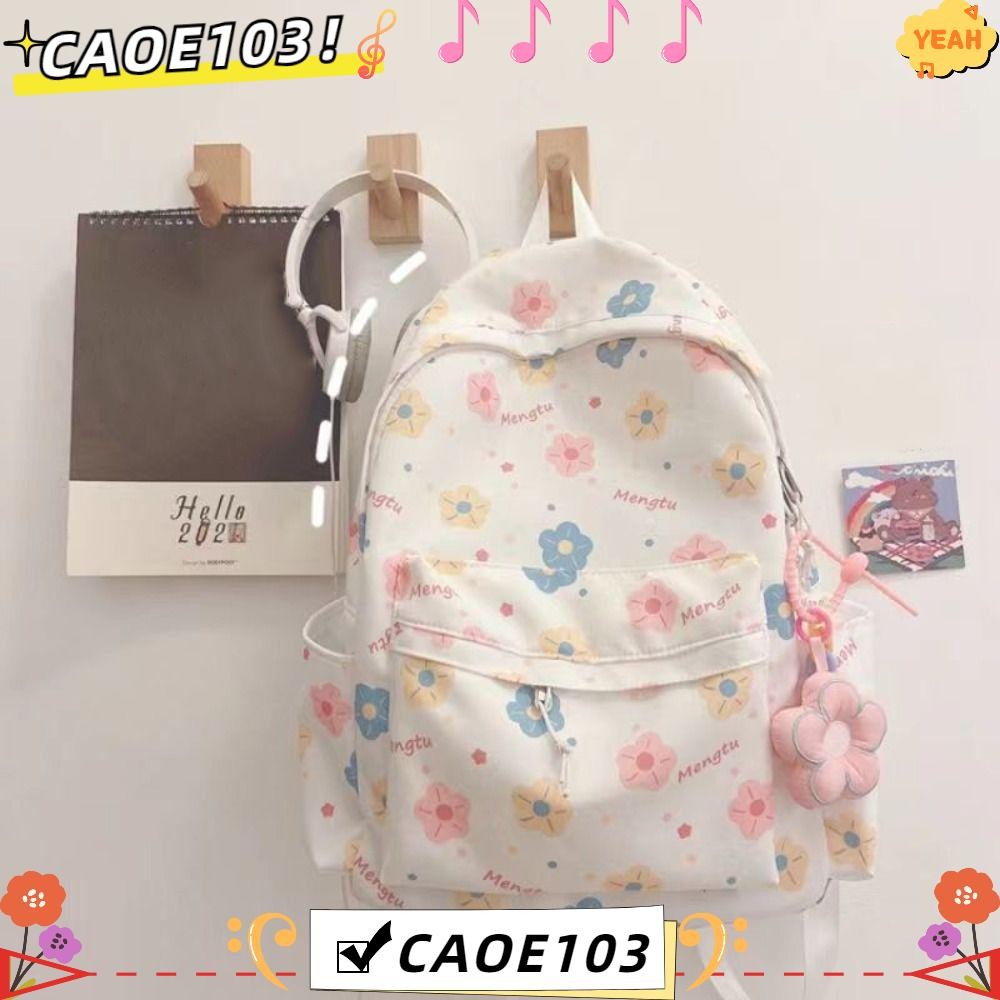 Caoe103 กระเป๋าเป้สะพายหลังไหล่, โพลีเอสเตอร์น้ําหนักเบากระเป๋าเดินทางแล็ปท็อป Rucksack,ขนาดใหญ่ความจุพิมพ์การ์ตูนกระเป๋านักเรียนนักเรียน