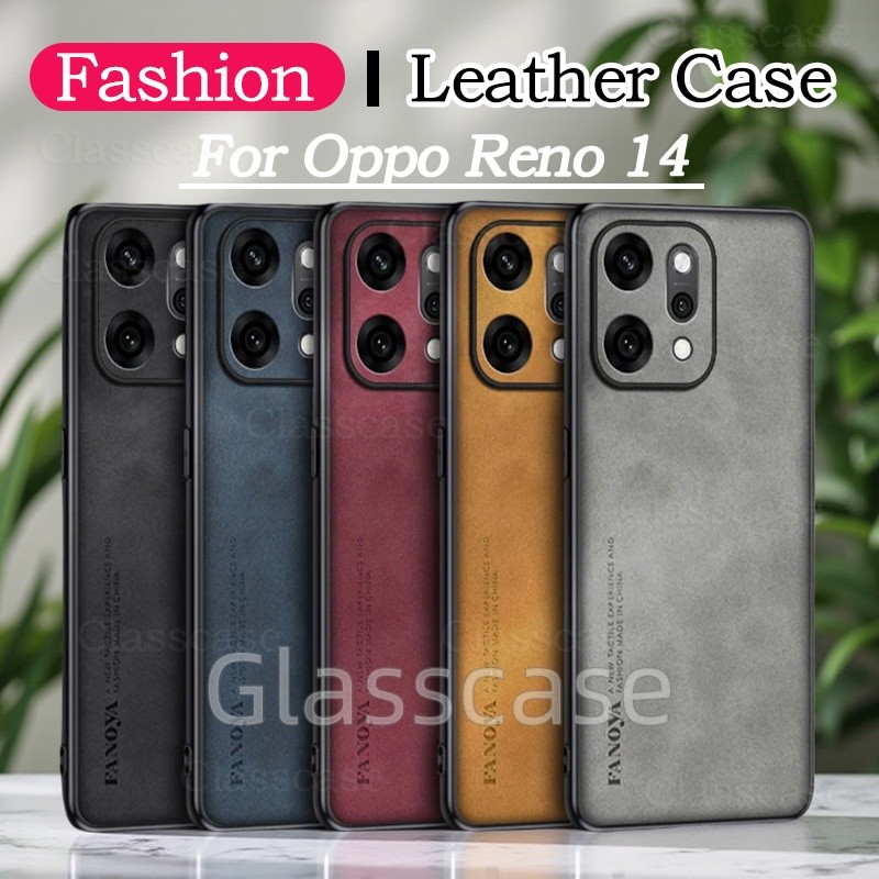 Oppo Reno 14 pro 2025 สําหรับ Oppo Reno 14 1 4 F Pro 14Pro Reno14 Reno14F Reno14pro หนังแกะหนังเคสโท