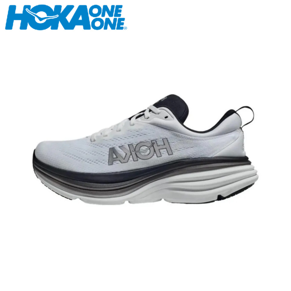 （ของแท้ 100%）HOKA ONE ONE Bondi 8 1123202-WBLC Sneaker