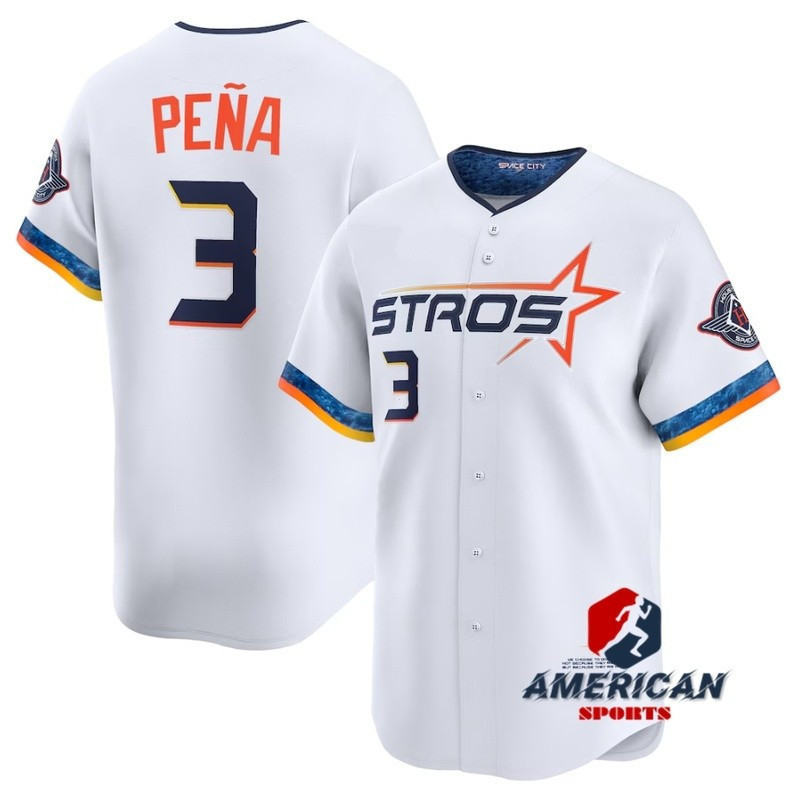 Houston Astros Jeremy Peña Jersey Shirt 2025 City Connect Regatat Mens White Baseball Jersey