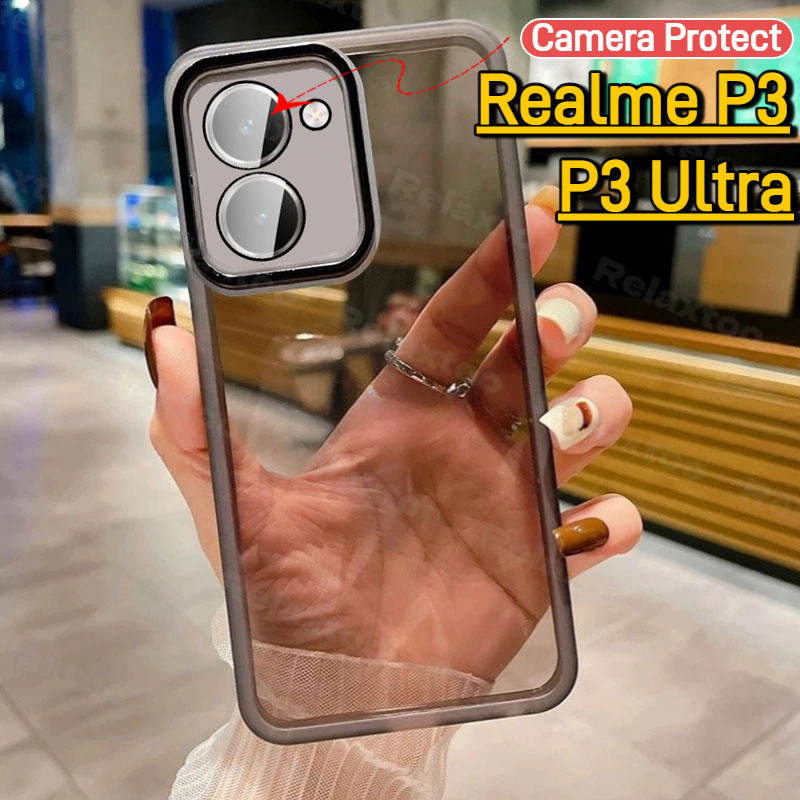 Realme P3 5G เคสใส กันกระแทก กล้องป้องกัน สําหรับ Realme P3 Ultra P 3 P3Ultra P3Ultra 5G