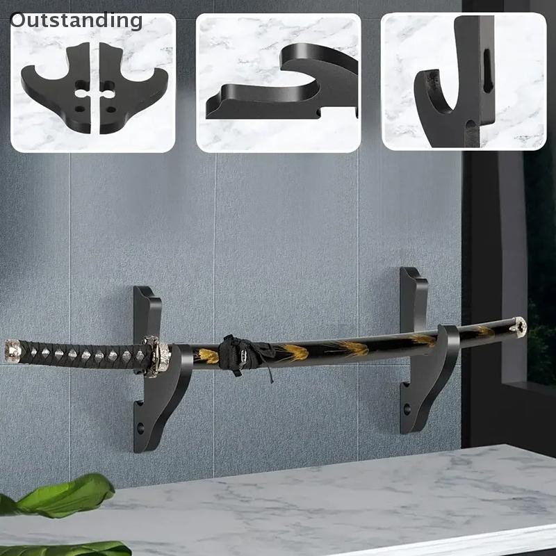 ที่โดดเด่นติดผนังดาบไม้ยืนผู้ถือตะขอแขวนปรับชั้นวางจอแสดงผลมีดคอสเพลย์คันดาบสําหรับซามูไรชั้นวางใหม่