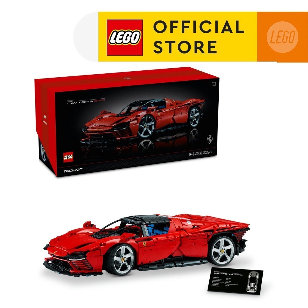 LEGO Technic 42143 Ferrari Daytona SP3 Building Kit (3,778 ชิ้น) บล็อกสําหรับของเล่นก่อสร้างสําหรับเ