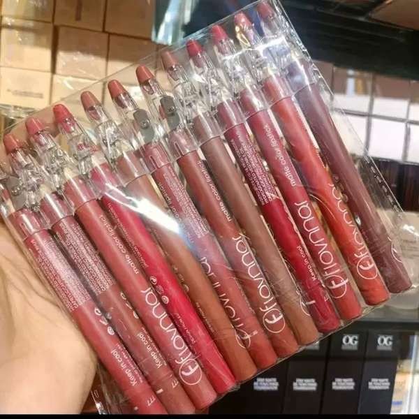 อายไลเนอร์ inn อายไลเนอร์ Filorma Lip Pen 12pcs กันน้ํายาวนาน Non-Stick Cup Non-Fade ลิปสติกปากกา Li