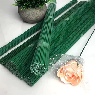 ก้านดอกไม้ห่อพลาสติก Chenille, หนา 2 มิล ยาว 30ซม. (มัดละ50เส้น) สาขาดอกไม้จำลองทำด้วยมือ DIY, อุปกรณ์เสริมช่อดอกไม้