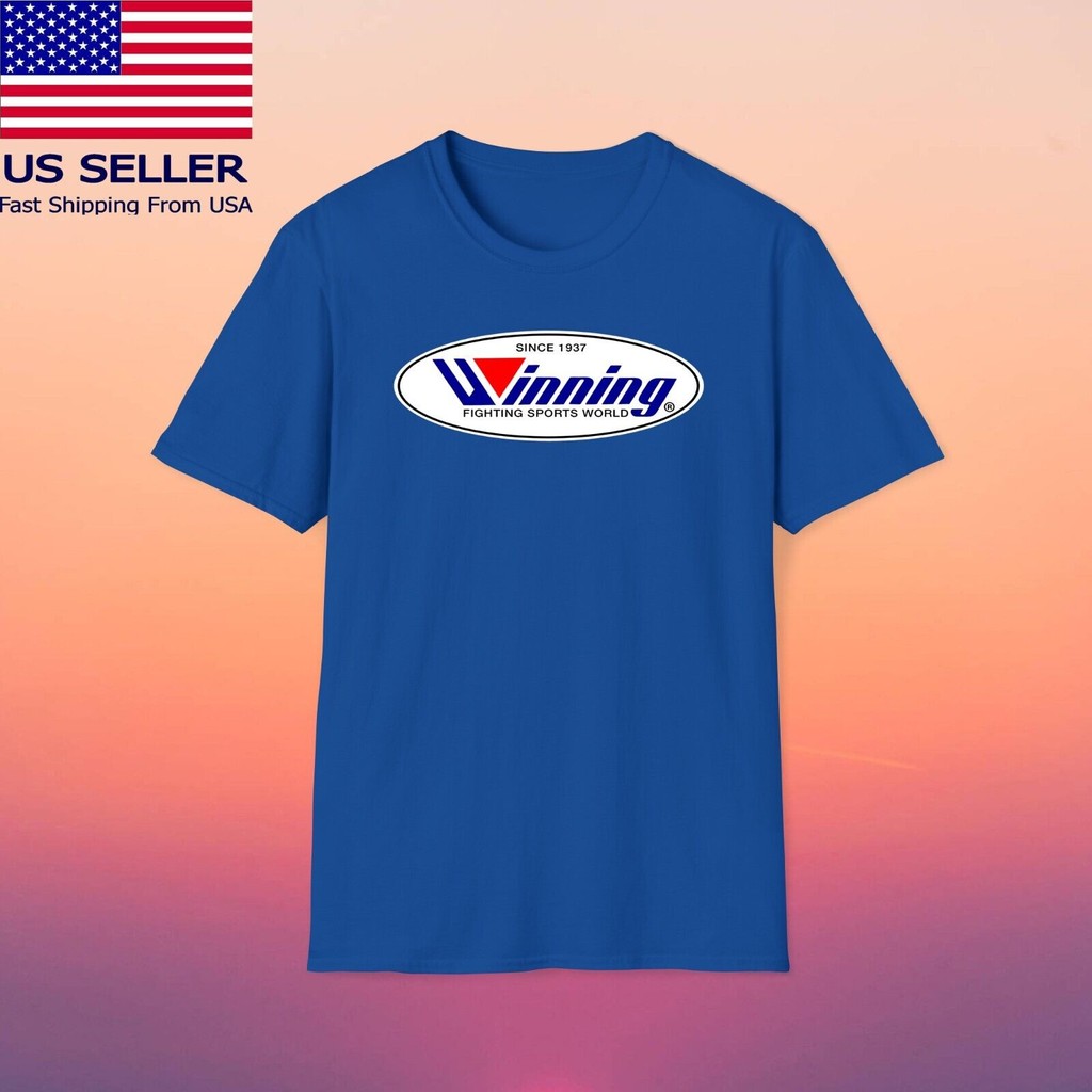 Winning Boxing Equipment เสื้อยืดสีฟ้าผู้ชาย แบบใหม่ขายดีและโดดเด่น