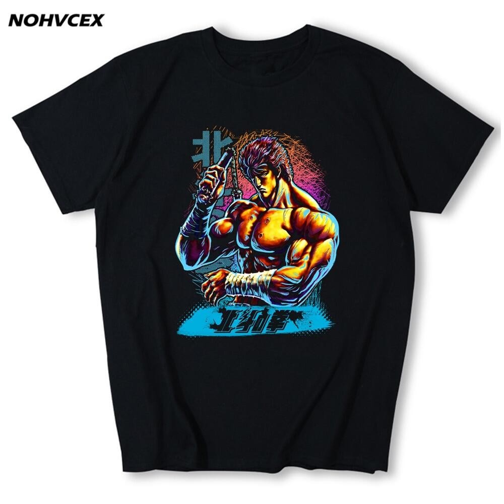 2022 ใหม่ Fist Of The North Star Hokuto No Ken Kenshiro เสื้อคุณภาพสูงยี่ห้อ T เสื้อลําลองแขนสั้น O-