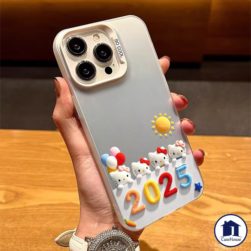 น่ารักแมวคิตตี้ชุบเคส 2025 IMD เข้ากันได้สําหรับ VIVO Y21 Y17s Y20 Y21s Y16 Y12 Y15 Y12 Y02 Y22 Y35 Y36 Y50 Y27s Y27 Y30