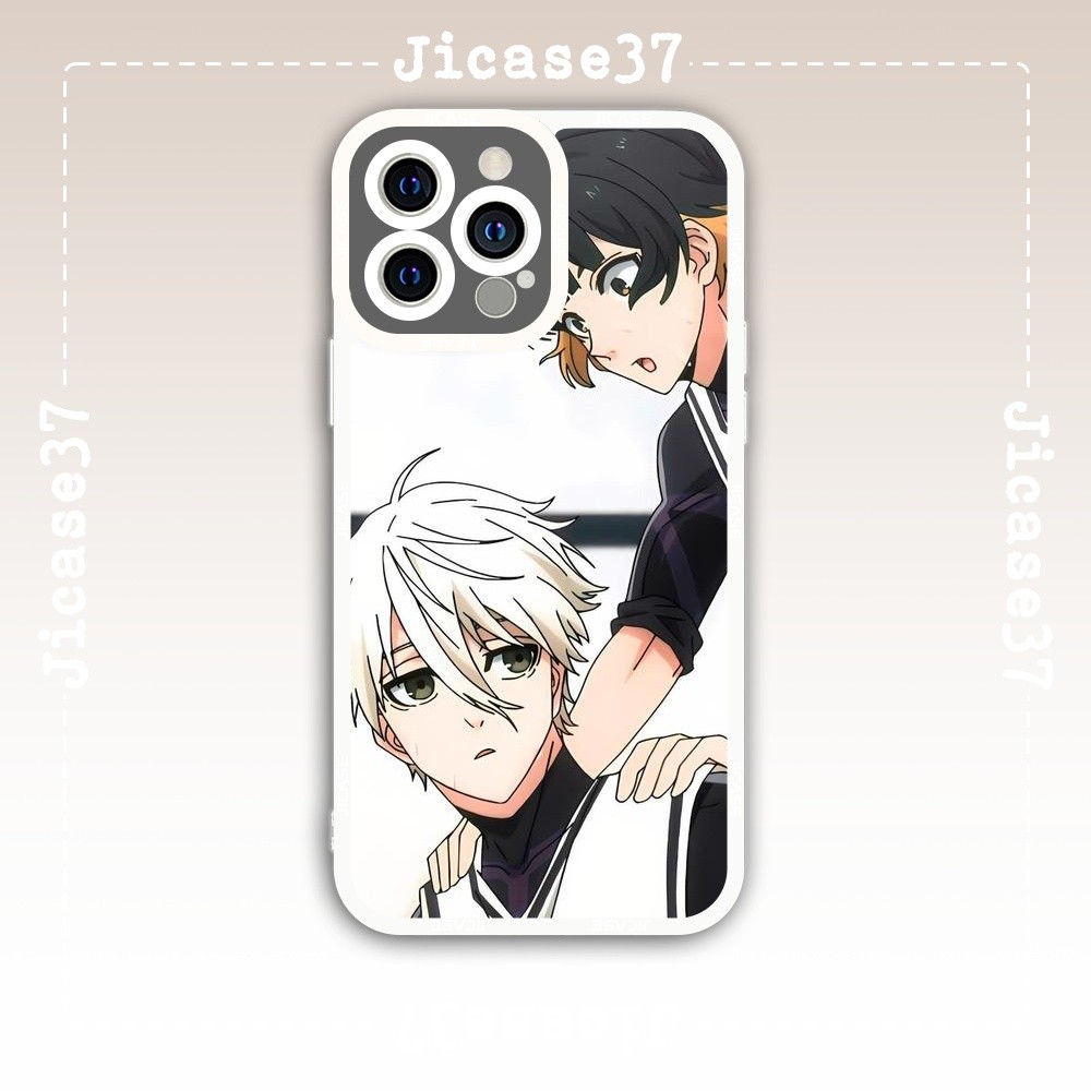เคส iPhone Square Edge Samsung Xiaomi Oppo Anime Bluelock ธีมตัวละครฟุตบอล