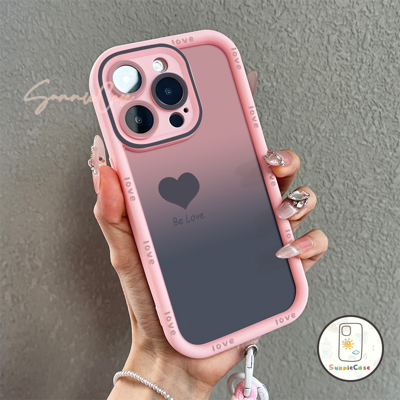 หัวใจสีดำ ซอฟต์เชลล์สุดเท่ สำหรับOppo A5s A12 A16 A57 A15 A78 A74 A3s A18 A58 A16K A17K A38 A17 A7 A54 A55 A31 Reno 8T 6 - รูปที่ 3