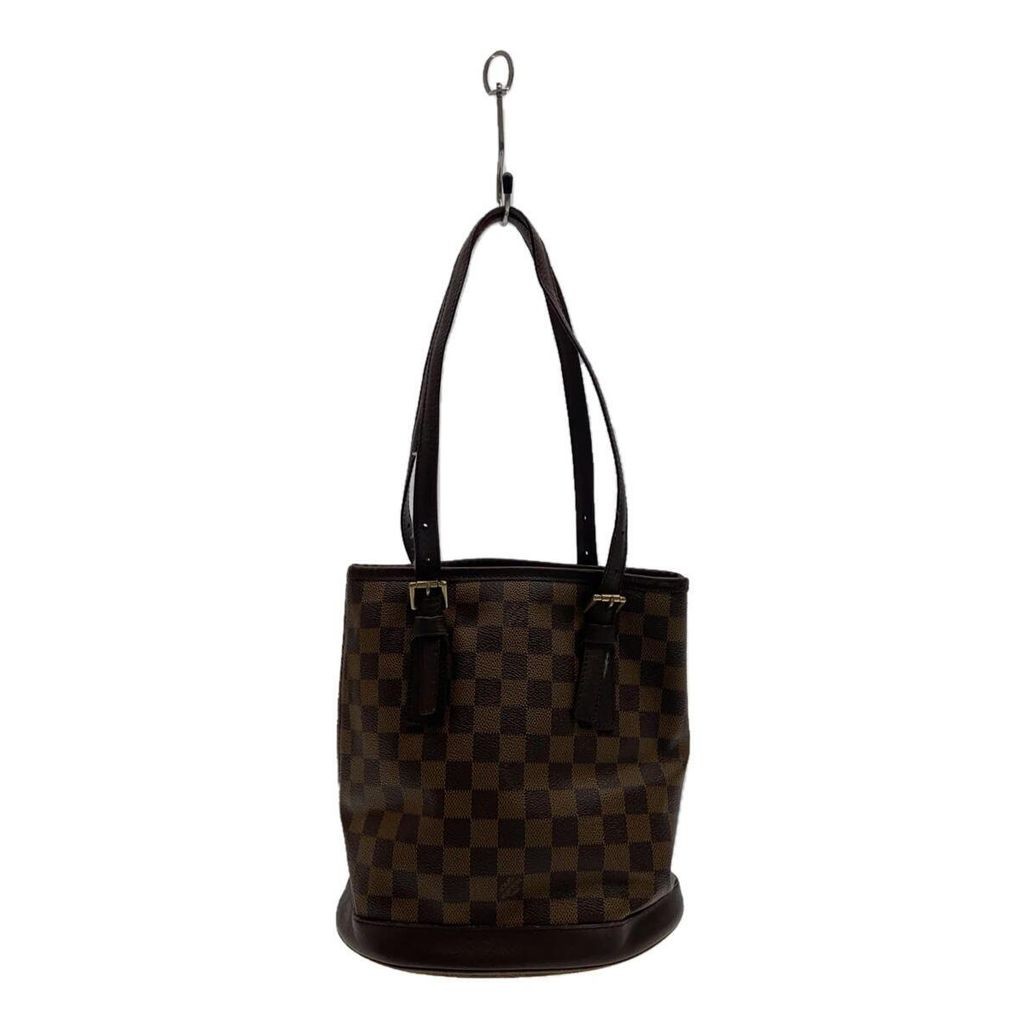 Louis VUITTON Tote Bag Malle_Damier Eben_BRW PVC Brown ส่งตรงจากญี่ปุ่น มือสอง
