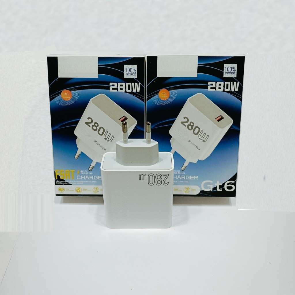 อะแดปเตอร์ Batok สําหรับ RLM GT 6 Fast Charger 280W Universal Charger Head รองรับการชาร์จอย่างรวดเร็