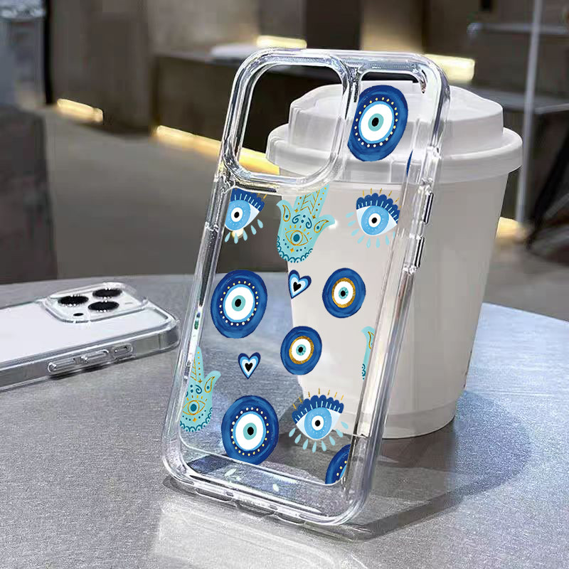นิ่มกันกระแทกเคสโทรศัพท์ เคสสำหรับ เคส iphone 11 เคสไอโฟน 13 14 12 XR 7 8 6Plus X XS 15Pro MAX ตาแปลก