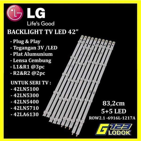 LG TV Backlight 42 นิ้ว 42LA6130 42LA6200 42LN5100 42LN5400 42LN5710