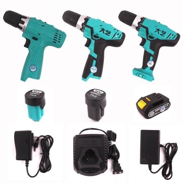 🍀Dayi เครื่องเจาะไฟฉายแบบชาร์จไฟหัวโลหะเปลือยเครื่องชาร์จหลัก16v20v12v แบตเตอรี่ลิเธียมเดิม