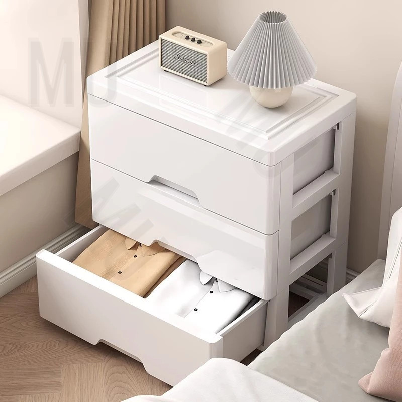 HOHOลิ้นชัก ลิ้นชักใส่เสื้อผ้า 3/4/5ชั้น ตู้ลิ้นชัก ลิ้นชักใส่ของ เพิ่มหนาตู้ลิ้นชักพลาสติก มีล้อ ลิ้นชักสีขาว - รูปที่ 4