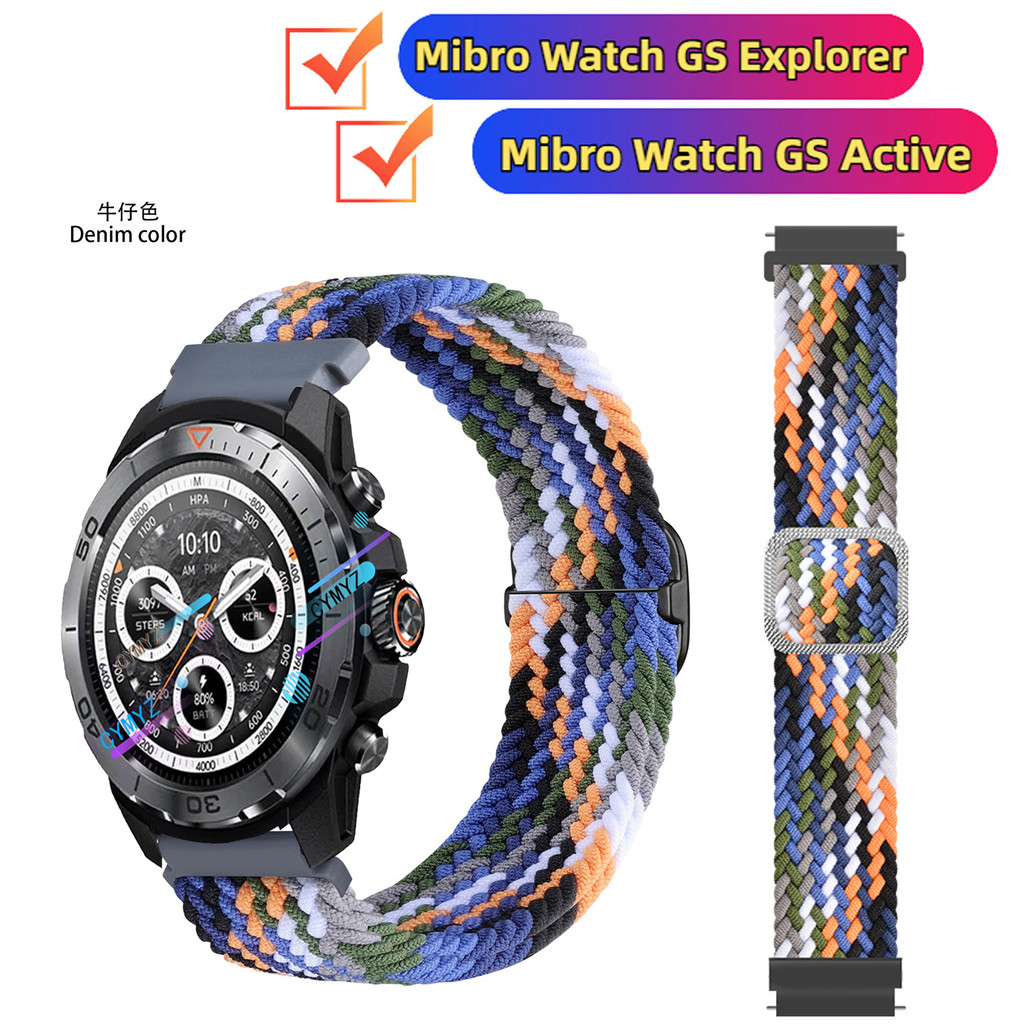 Mibro Watch GS Explorer strap สายไนลอนสําหรับ Mibro Watch GS สายที่ใช้งาน สายรัดข้อมือกีฬา