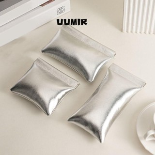 Uumir กระเป๋าเครื่องสําอางขนาดเล็ก, กระเป๋าลิปสติกสีทึบหนัง …