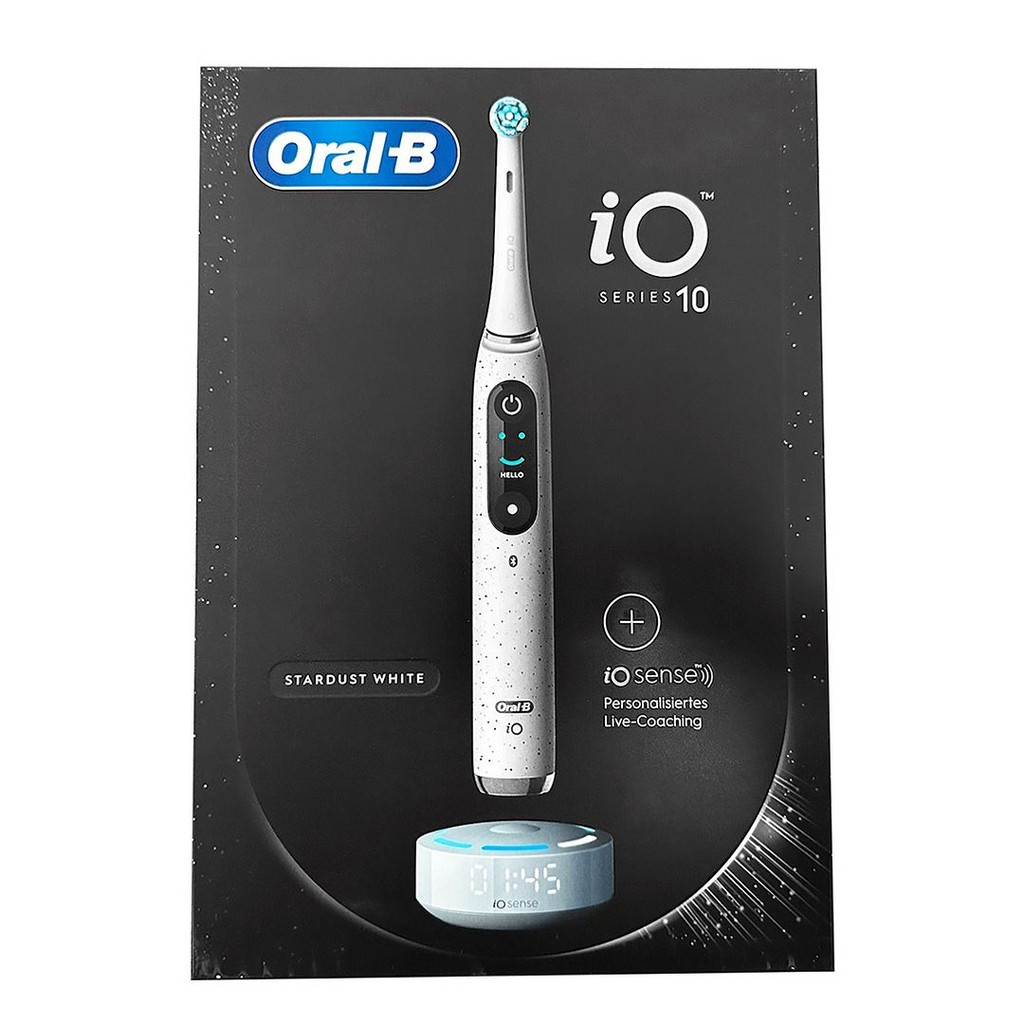 Oral-B iO Series 10 Rechargeable Electric Toothbrush (Stardust White, US Plug)