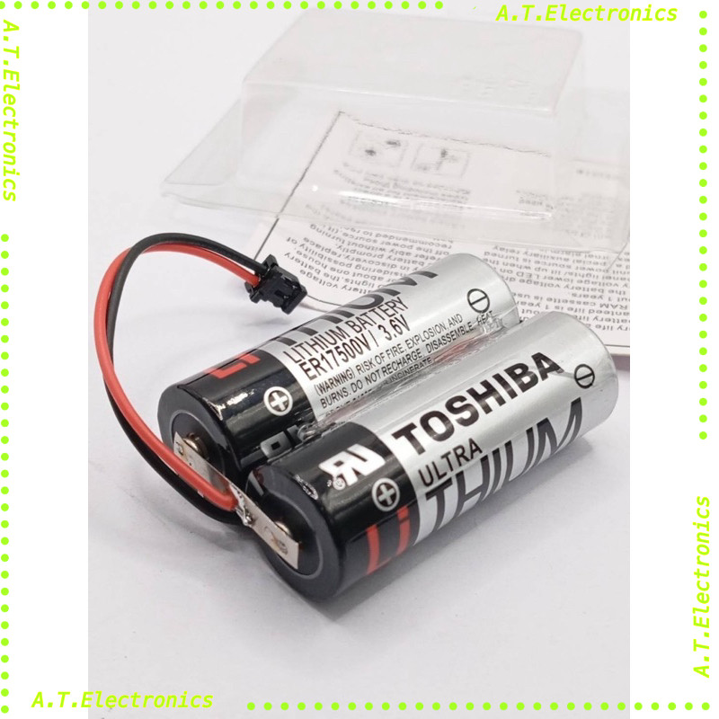 พร้อมส่ง! ER17500 แบตเตอรี่ Toshiba ER17500/3.6V แจ๊คดำ แพ็คคู่6v แจ็ค ดำเล็ก ส่งของทุกวัน