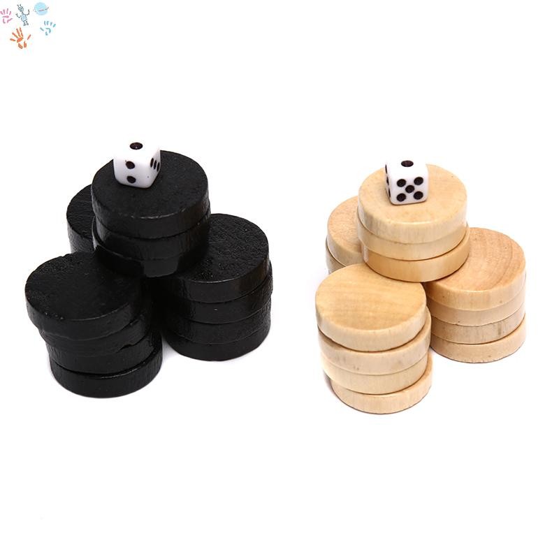 [KEW] 32 ชิ้น Drewks/Checkers/Backgammon Chess Piece สําหรับเด็กเกมกระดานการเรียนรู้
 วีเอ็น