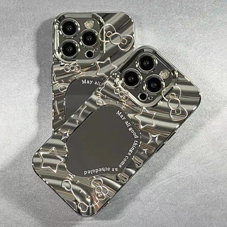 TPU เคส แมวและสุนัข For iPhone 11 12 13 14 15 16 Pro Max 17 Air เคสโทรศัพท์มือถือ 13promax Case เคสโทรศัพท์มีกระจก