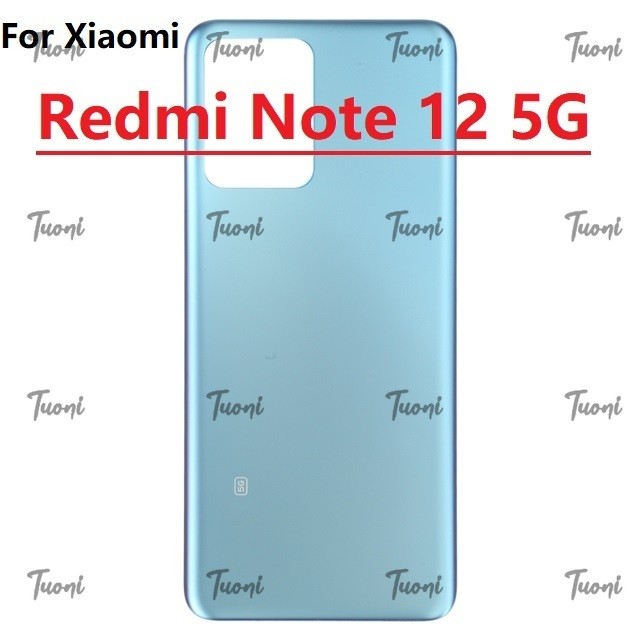 ฝาหลังสําหรับ Xiaomi Redmi Note 12 Pro 5G เคสแบตเตอรี่อะไหล่ทดแทน