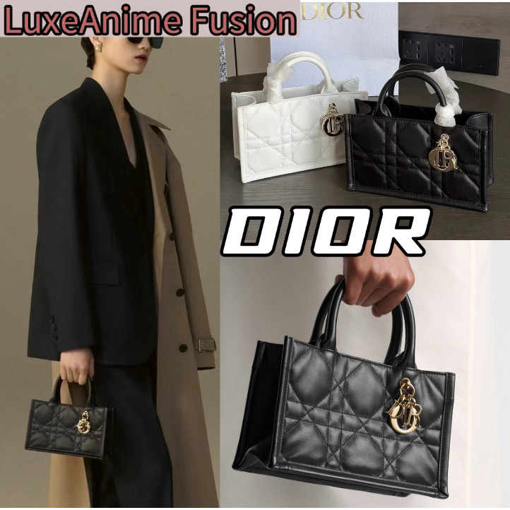 ดิออร์ DOIR 3 Mini Book Tote Handbag กระเป๋ามินิ/กระเป๋าสะพายผู้หญิง