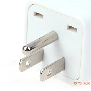 YosunChoker] ใหม่ Universal USA Travel Charger ญี่ปุ่นอะแดปเตอร์แปลงเยอรมันรัสเซีย AU UK Kr EU To US AC Power Socket America Plug ใหม่