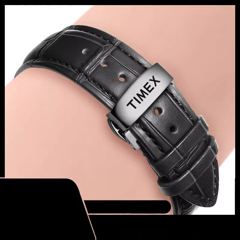 TIMEX/TIMEX สายนาฬิกาหนังแท้เหมาะสําหรับ T49963 T49905 T2P564 ผู้ชายผู้หญิง 18 20 22 มม.