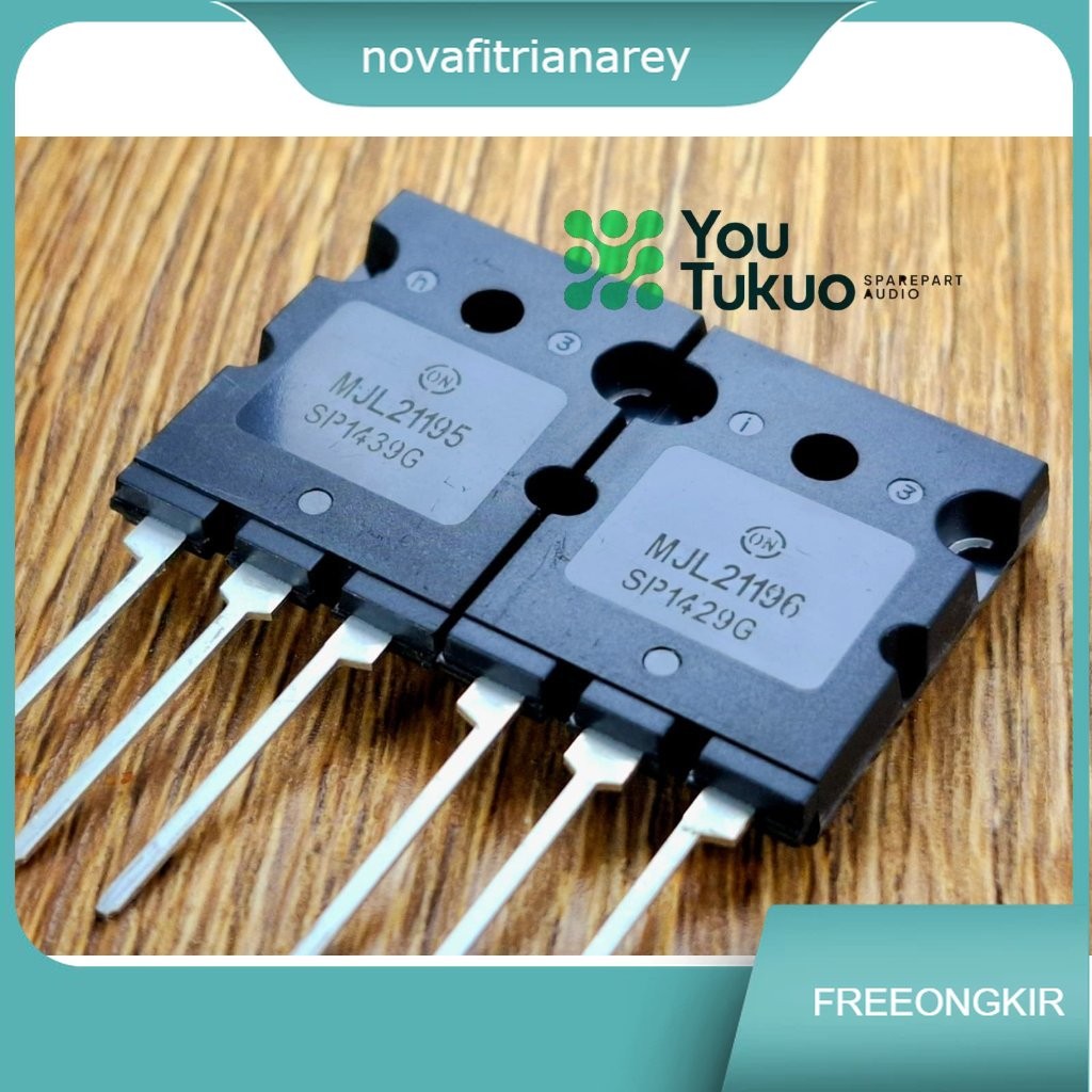 ทรานซิสเตอร์ MJL21195 MJL21196 ของแท้ 1 ชุดดี