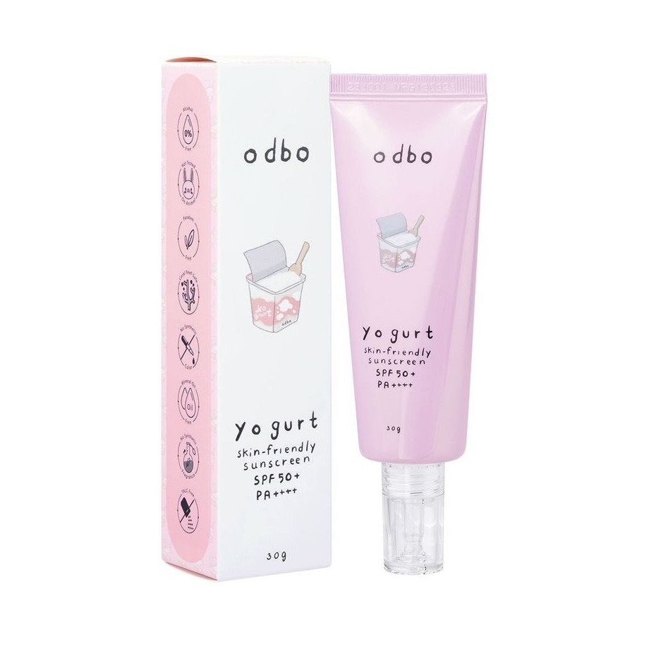 (ODX03) กันแดดโยเกิร์ต โอดีบีโอ ODBO Yogurt Skin-Friendly Sunscreen SPF50+ PA++++ 30g