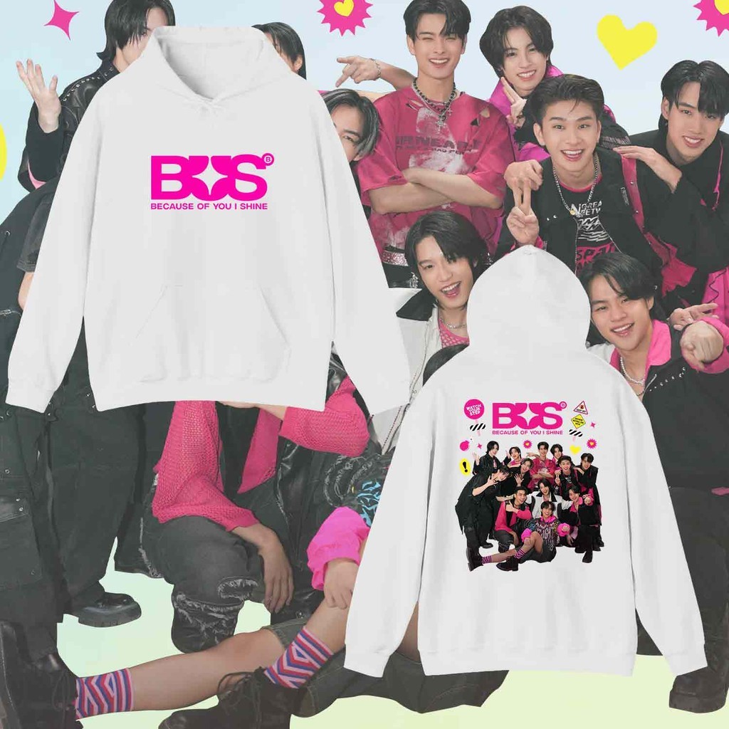 HOT!! เสื้อฮู้ด BUS because of you i shine Hoodie C & K BUS  ทีมชาย วง bus เสื้อกันหนาวคลุมด้วยผ้า m