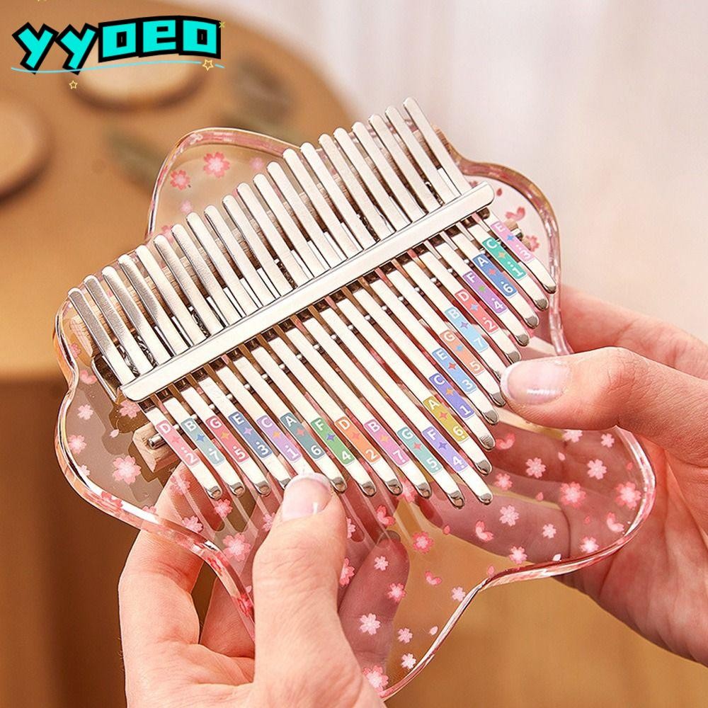 YYOEO เปียโนนิ้วหัวแม่มือนิ้ว, ประณีต 17 คีย์เปียโนนิ้วหัวแม่มือขนาดเล็ก, ของขวัญของเล่นสร้างสรรค์ Mini Marimba ดนตรี Kalimba