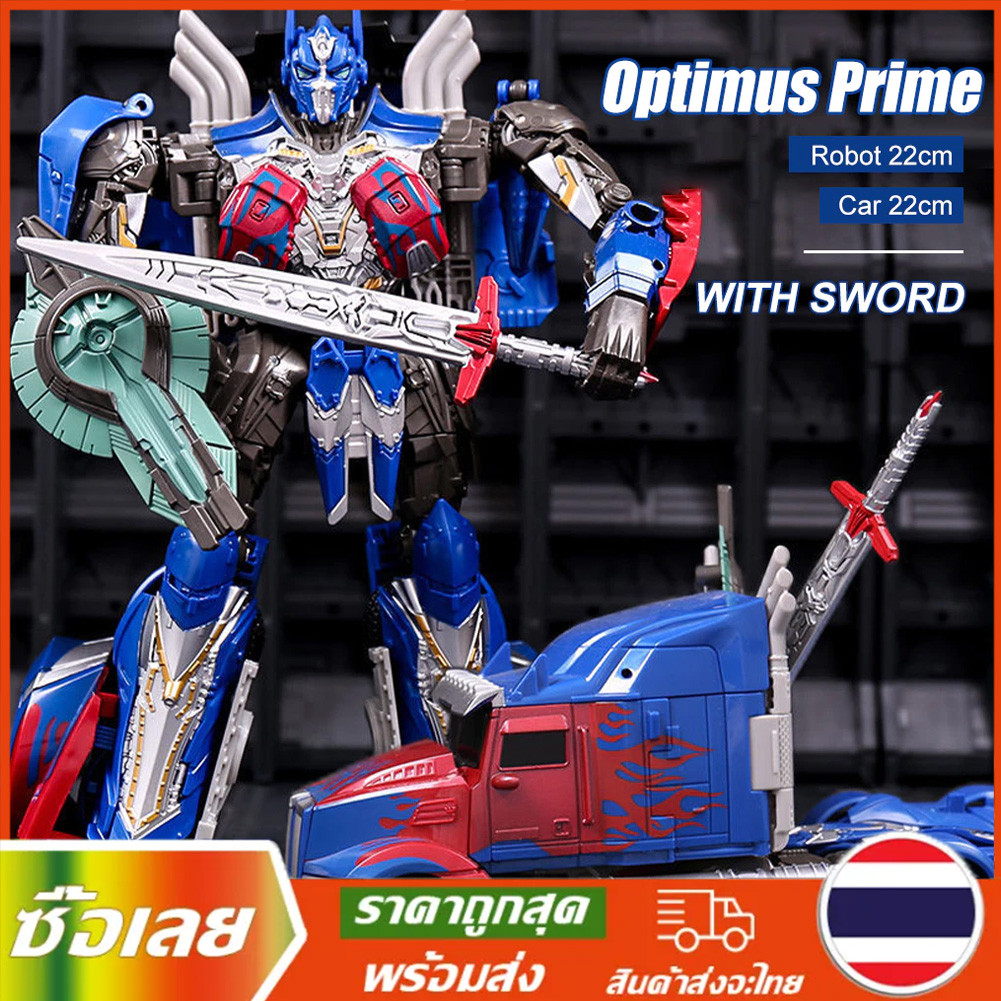 ✨⚡สินค้าเฉพาะจุด⚡ การแปลงหุ่นยนต์ของเล่น Optimus Alloy Movie วิธีการแบบแอนิเมชั่นแบบจำลองเด็กนางแบบของเล่นเด็กของเล่น