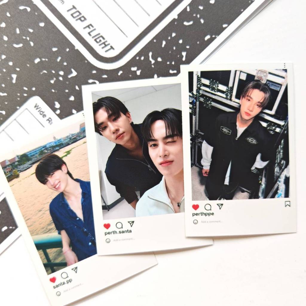 PERTHSANTA - เซตรูป 2x3 นิ้ว 4 ใบ เพิร์ธแซนต้า กรอบไอจี