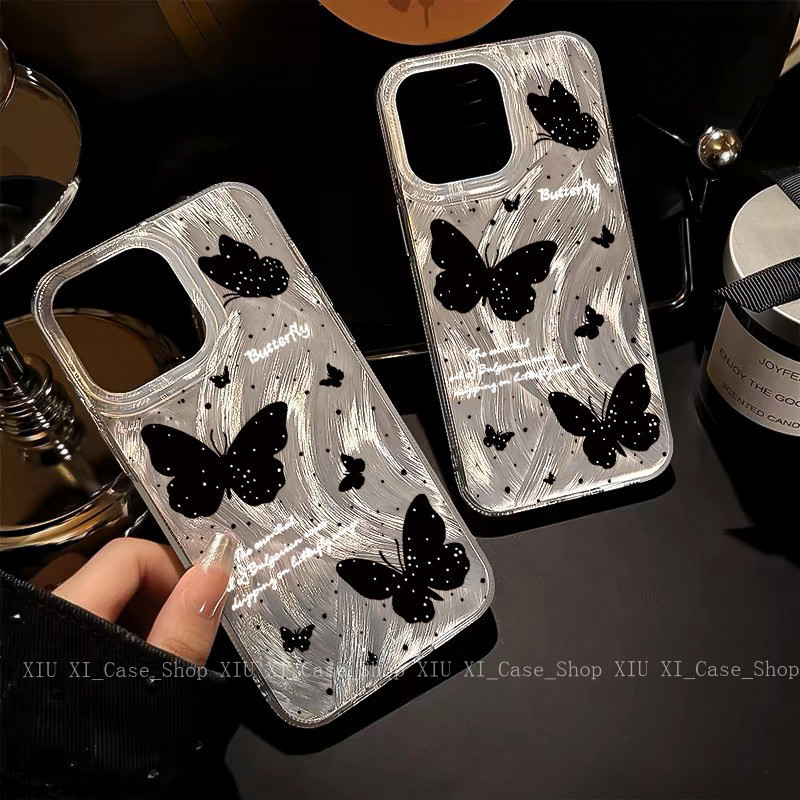 🍰Cloud🍰เคสไอโฟน iPhone16 ที่รองรับ เคส iPhone 16 PRO MAX 15 PRO 13 12 14 PRO MAX 13 PRO โปร่งใสและป้