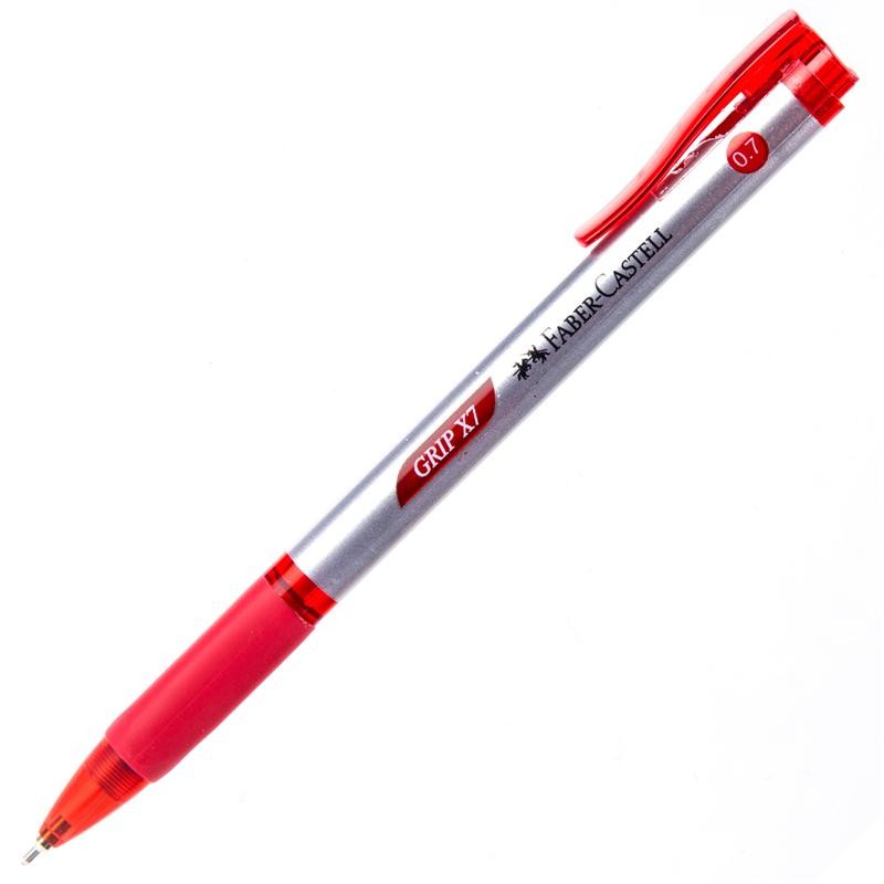Faber-Castell ปากกาลูกลื่น 0.7มม. แดง GRIP XF