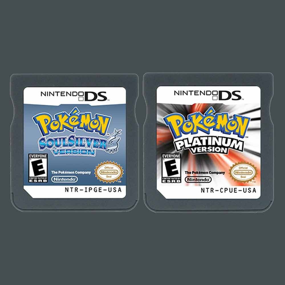 HeartGold SoulSilver Game Card US Version DIAMOND Nintendo Consoles 3DS NDSI NDS