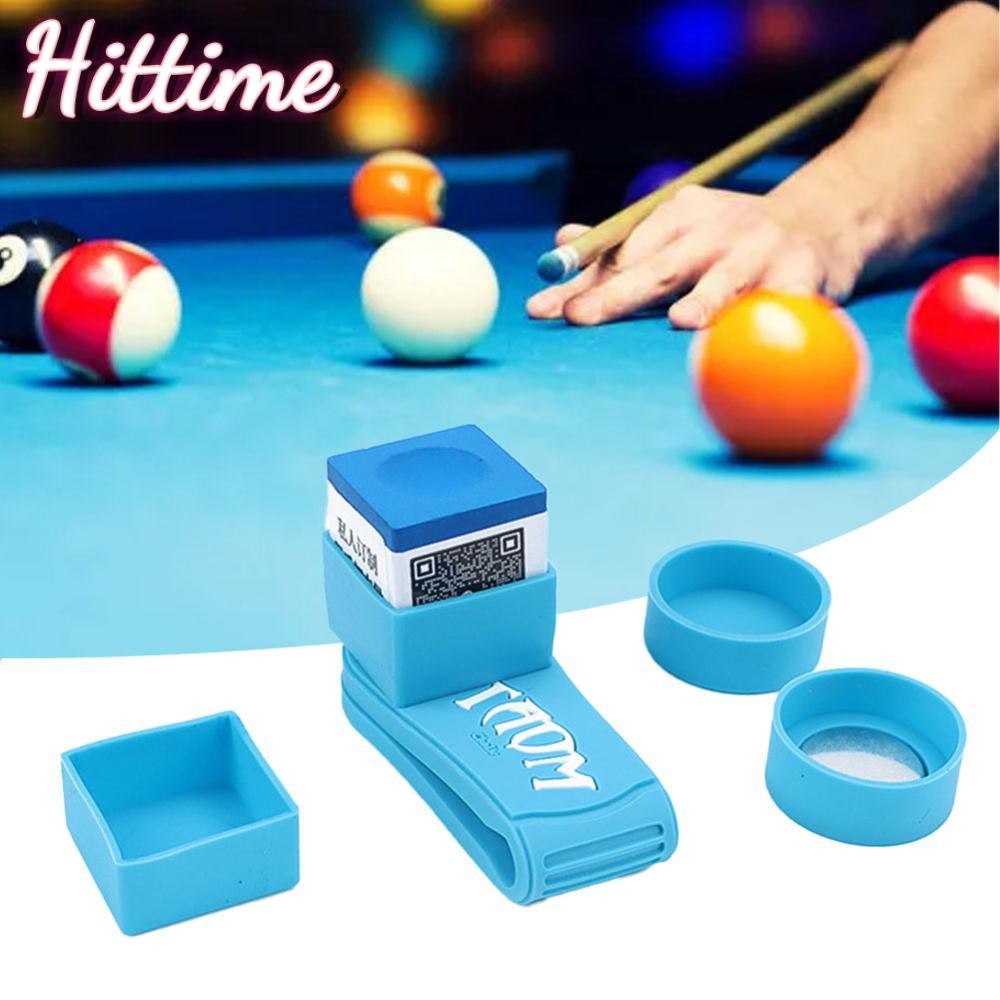 Hittime 1 PC ซิลิโคนเงียบชอล์กคลิปแม่เหล็กดูดซับสําหรับสแควร์รอบชอล์กสระว่ายน้ํา Cue กล่องผงบิลเลียดอุปกรณ์เสริม E5X9