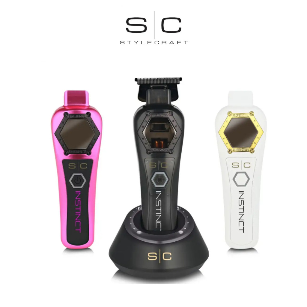 SC Stylecraft nstinct Metal Trimmer - Professional Cordless Hair Trimmer with Intuitive Torque Contr