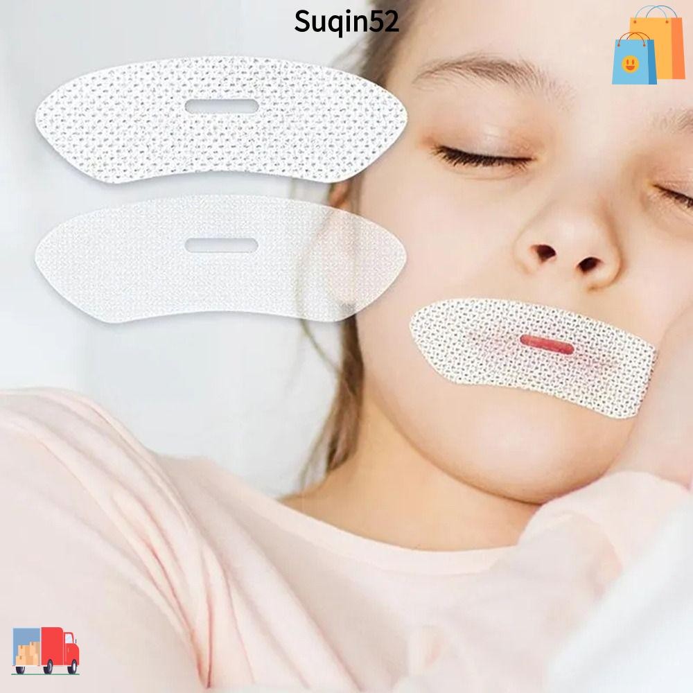 Suqin52 30PCS แผ่นแปะหายใจปาก,ผ้าไม่ทอหยุดกรน Sleep Mouth Orthosis, Skin Friendly Health Care Sleep Aid Anti Snoring สติกเกอร์สําหรับเด็กผู้ใหญ่
