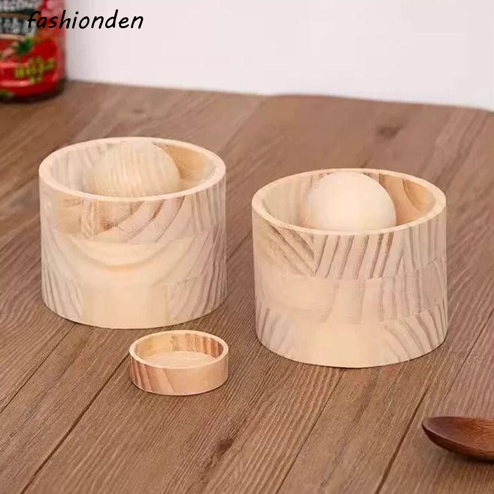 Fashionden เกี๊ยว Skin Presser,ทําแม่พิมพ์ Rolling Out Dough Dumpling Wrapper, ปฏิบัติไม้ใช้งานง่าย Quick Easy Dough Press เครื่องมือ Pastry