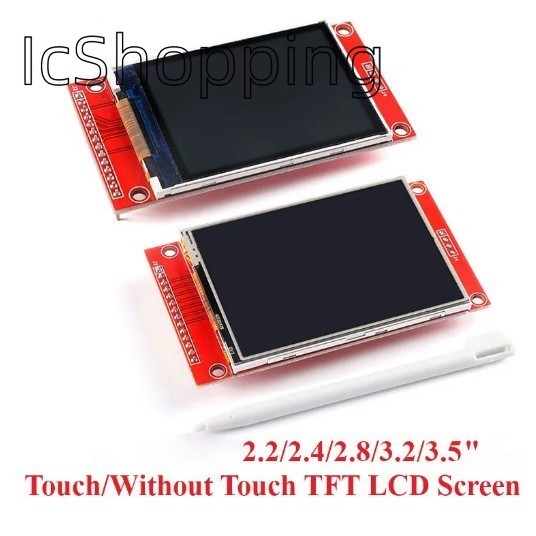 2.2/2.4/2.8/3.2/3.5 SPI TFT LCD Touch Panel โมดูลพอร์ตอนุกรมพร้อมจอแสดงผล LED สีขาวอนุกรม PBCSPI