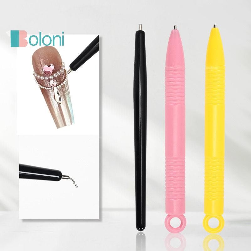 [Boloni] 1 ชิ้นแม่เหล็ก Strong Effect เล็บ Act ปากกาลูกเหล็กขนาดเล็กเล็บ Act ตกแต่งแม่เหล็ก Stick เครื่องมือสําหรับสตรีความงามเล็บใหม่