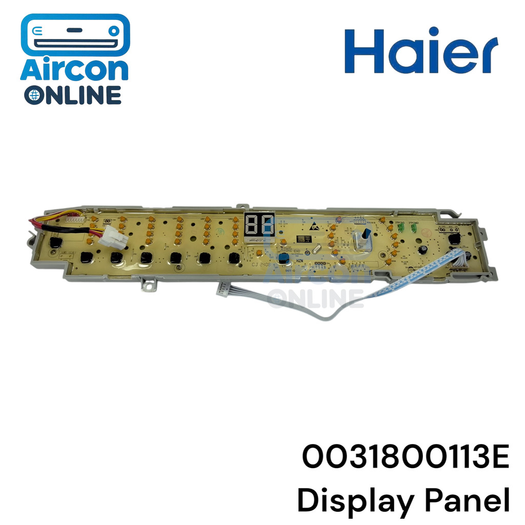 แผงปุ่มกด Display Panel เครื่องซักผ้า Haier รุ่น HWM120-1701R / 140-1701R รหัส 0031800113E (113E)